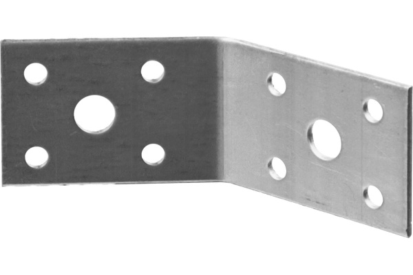 Крепежный угол Зубр МАСТЕР 135 градусов 55х70х70мм, 20шт 310135-55-070