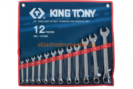 Набор комбинированных ключей (6-22 мм, 12 предметов) KING TONY 1272MR