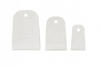 Набор резиновых шпателей КЕДР EURO белые, 3 шт., 40-60-80мм 139-0010 134986