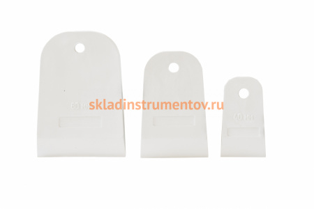 Набор резиновых шпателей КЕДР EURO белые, 3 шт., 40-60-80мм 139-0010 134986