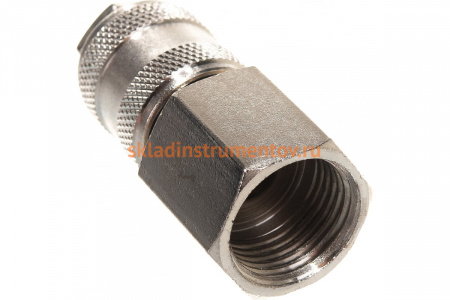 Быстроразъем пневматический с клапаном - внутренняя резьба 1/2" ЭВРИКА ER-SE1-4SF