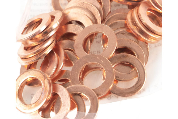 Набор медных шайб JTC размер: толщина 1.2, внутр. д. 8.4, наружн. д. 13.8 50 шт. 2010