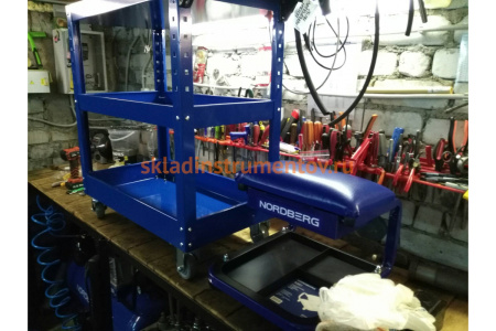 Ремонтное сиденье на колесах с выдвижным ящиком NORDBERG N30S1