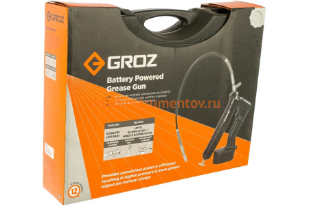 Электрический шприц для смазки с аккумулятором Groz BPGG/19/EU GR47201 Электрический шприц для смазки с аккумулятором Groz BPGG/19/EU GR47201