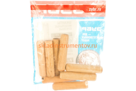 Шканты мебельные буковые 8 шт. (10x45 мм) Зубр 4-308016-10-45