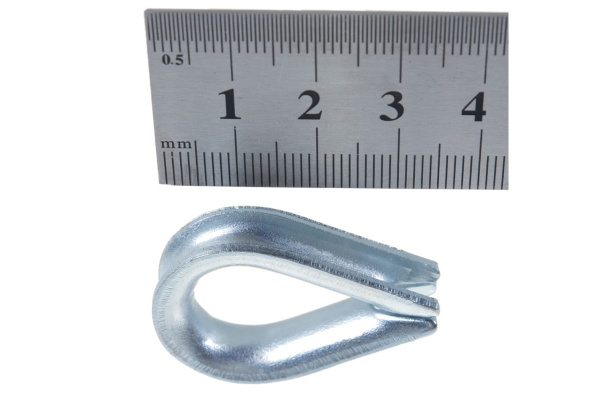 Коуш DIN 6899 оцинкованный 2 шт. (4 мм; ТФ6) Зубр 4-304496-04