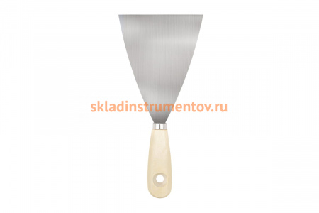 Шпатель с деревянной ручкой 100 мм Biber 35106 тов-048223