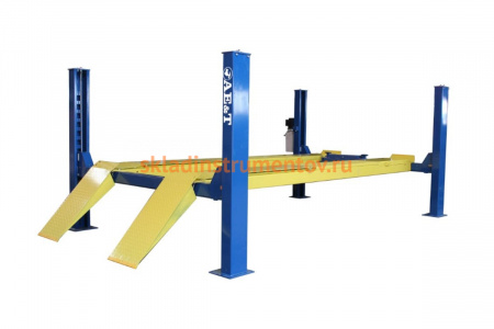 4-х стоечный подъемник для сход-развала с траверсой 380В AE&T F5.5-4