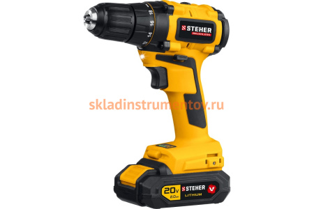 Бесщеточная дрель-шуруповерт STEHER CDB-200-2