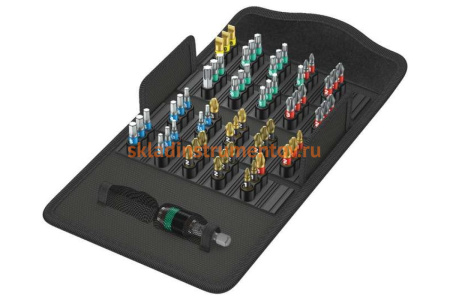 Набор с битами и битодержателем, в футляре WERA Bit-Safe 61 BiTorsion 1 61 предмет WE-057441