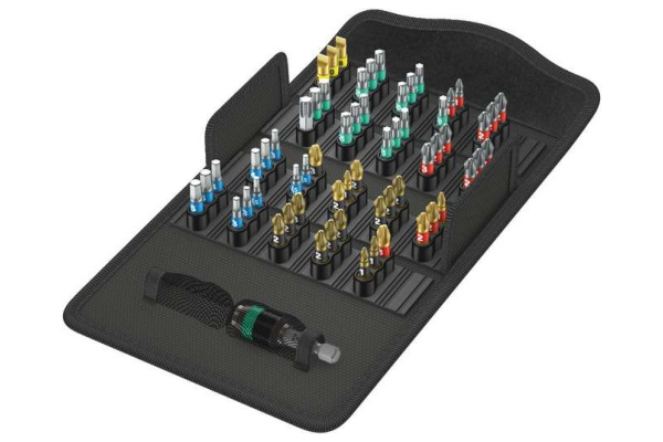 Набор с битами и битодержателем, в футляре WERA Bit-Safe 61 BiTorsion 1 61 предмет WE-057441