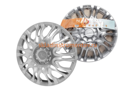 Колесные колпаки передние Airline 16" Х5, на Газель, серебристые, 2 шт. AWCC-16-11