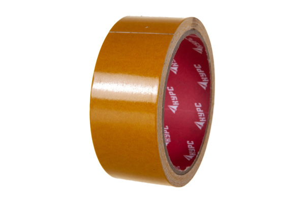 Клейкая двусторонняя лента КУРС 38мм х 10м 11803