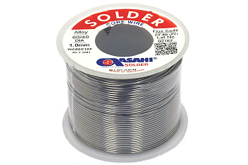 Припой (1 мм, 0.25 кг, Sn60/Pb40, СF60 флюс RA) ASAHI 00-00004399 Припой (1 мм, 0.25 кг, Sn60/Pb40, СF60 флюс RA) ASAHI 00-00004399