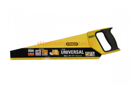 Универсальная ножовка по дереву Stanley 9 Х 450ММ 1-20-003