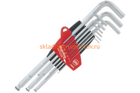 Набор шестигранных ключей со сферической головкой MagicRing 9шт Wiha ProStar 369R S9 20709