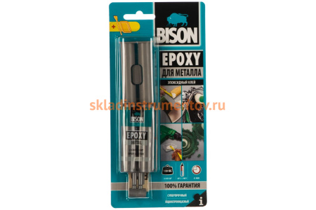 Клей BISON EPOXY METAL CRD 24ML 6307222