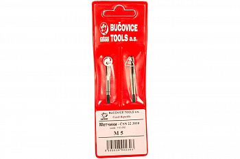 Набор метчиков из 2-х шт. M 5 шаг 0.8 мм Bucovice Tools 110050