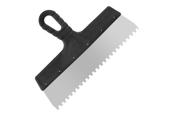 Фасадный зубчатый шпатель (300 мм, зуб.6x6 мм) РемоКолор Мастер 12-7-300