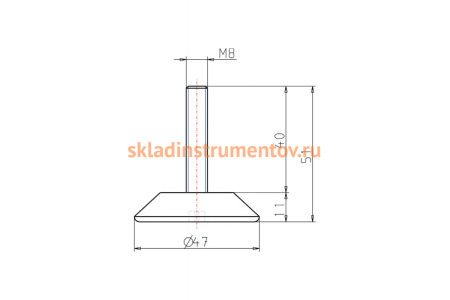 Опора KIPP K0674.4708X040