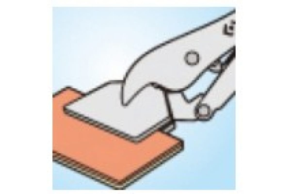 Зажим с фиксатором (200 мм, плоский) KING TONY 6605-08