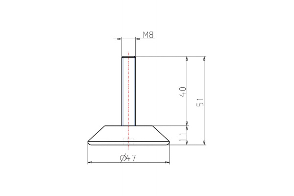 Опора KIPP K0674.4708X040