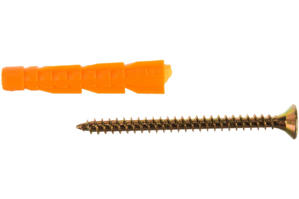 Дюбель универсальный с оцинкованным шурупом 10 шт. (6х37 мм; ТФ6)  Зубр 4-301196-06-037