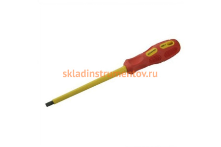 Диэлектрическая отвертка SL 2,5 x 75 мм STAYER MAX-GRIP Insulated 25827-02-075 G