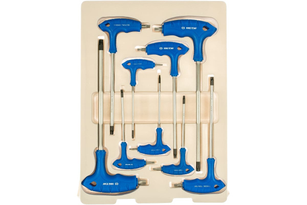 Набор Г-образных ключей TORX (T10-T50, 9 предметов) KING TONY 22309PR