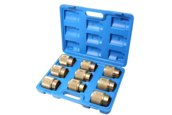 Набор оправок для запрессовки сальника вилки мотоциклов 9 предметов ROCKFORCE RF-903Y2