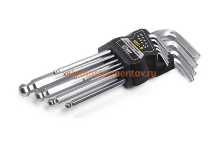 Набор шестигранных ключей с шаром КВТ КШ-9 78368