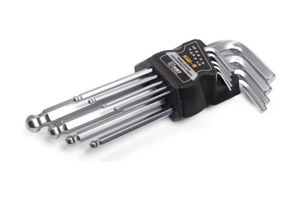 Набор шестигранных ключей с шаром КВТ КШ-9 78368