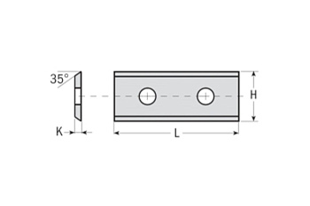 Нож твердосплавный F1730 (36x12x1.5 мм) CMT 790.360.01