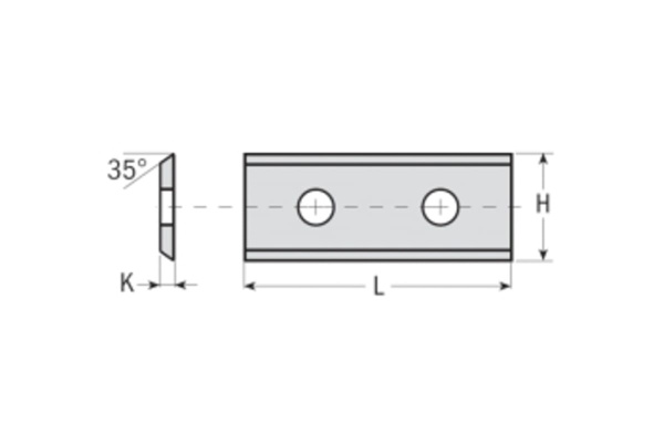 Нож твердосплавный F1730 (36x12x1.5 мм) CMT 790.360.01