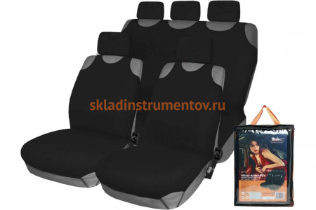 Чехлы-майки (передние/задние, черный цвет, полиэстер) Airline ASC-F1k