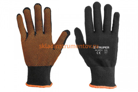 Универсальные перчатки Truper полиэстер, покрытие из поливинилхлорида GU-ANT-M 12651