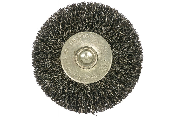 Щетка дисковая с гофрированной стальной проволокой Эксперт 473 (60 мм; хвостовик 6 мм) Профоснастка 20709003