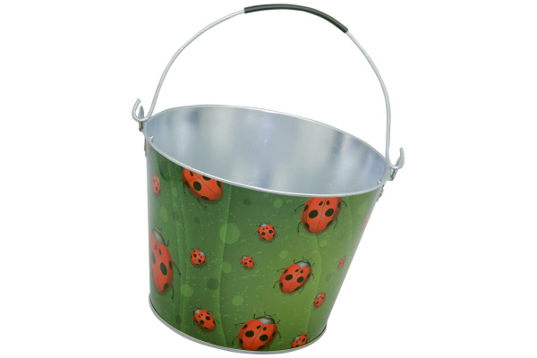Садовое оцинкованное ведро СПЕЦ Garden&Flowers 5л Божьи коровки GF-MB503