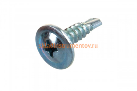 Саморезы с прессшайбой и сверлом по листовому металлу до 2 мм Зубр PH2 4,2х16 мм 35шт 300216-42-016