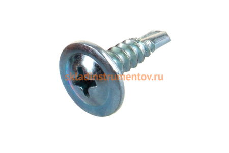 Саморезы с прессшайбой и сверлом по листовому металлу до 2 мм Зубр PH2 4,2х16 мм 35шт 300216-42-016