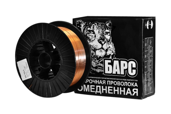Проволока сварочная омедненная (0.6 мм; кассета 5 кг; СВ-08ГС) ER-70S-6 БАРС