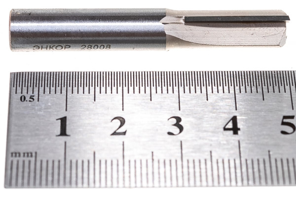 Фреза пазовая прямая (8x19 мм; хвостовик 8 мм) по ДСП Энкор 28008