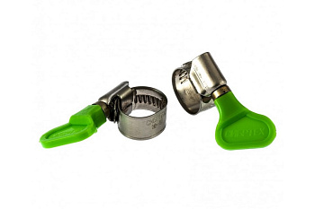 Металлические, червячные хомуты СИБРТЕХ 10-16мм, ширина 12мм, W4, с ключом, 2шт 476483