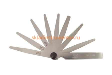 Набор щупов SDW TOOLS №1 0.02 - 0.1мм, 9 пластин, 100мм pg01100