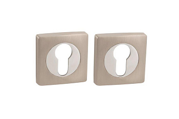 Накладка под цилиндр AJAX ET JK SN/CP-3 матовый никель/хром 41389