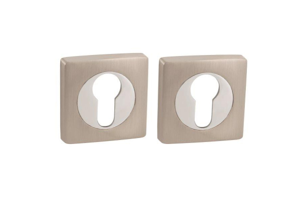 Накладка под цилиндр AJAX ET JK SN/CP-3 матовый никель/хром 41389