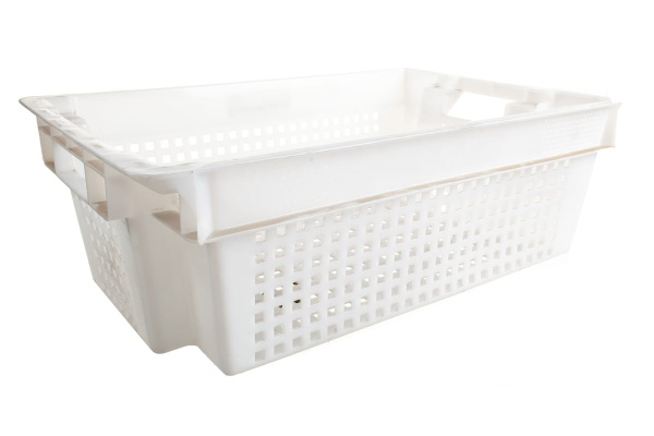 Белый ящик п/э 600х400х200, вес 1,4 кг Тара.ру 01722