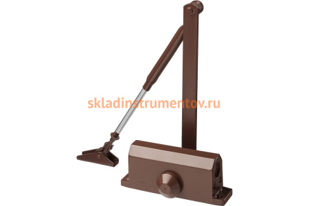 Дверной доводчик для дверей массой до 40 кг STAYER цвет коричневый 37917-50