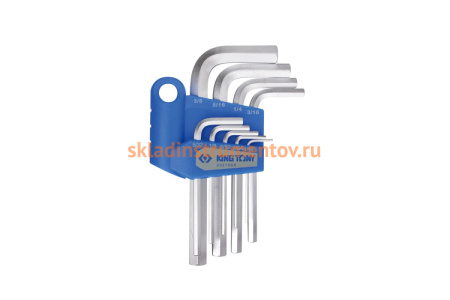 Набор Г-образных шестигранников 1/16"-3/8", 9 предметов KING TONY 20219SR