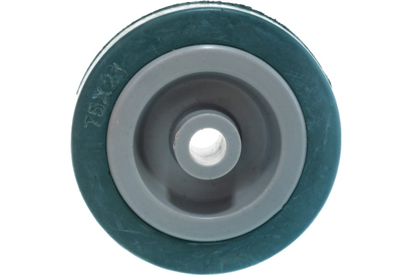Колесо (75 мм; г/п 50 кг; резина/полипропилен) ЗУБР 30956-75